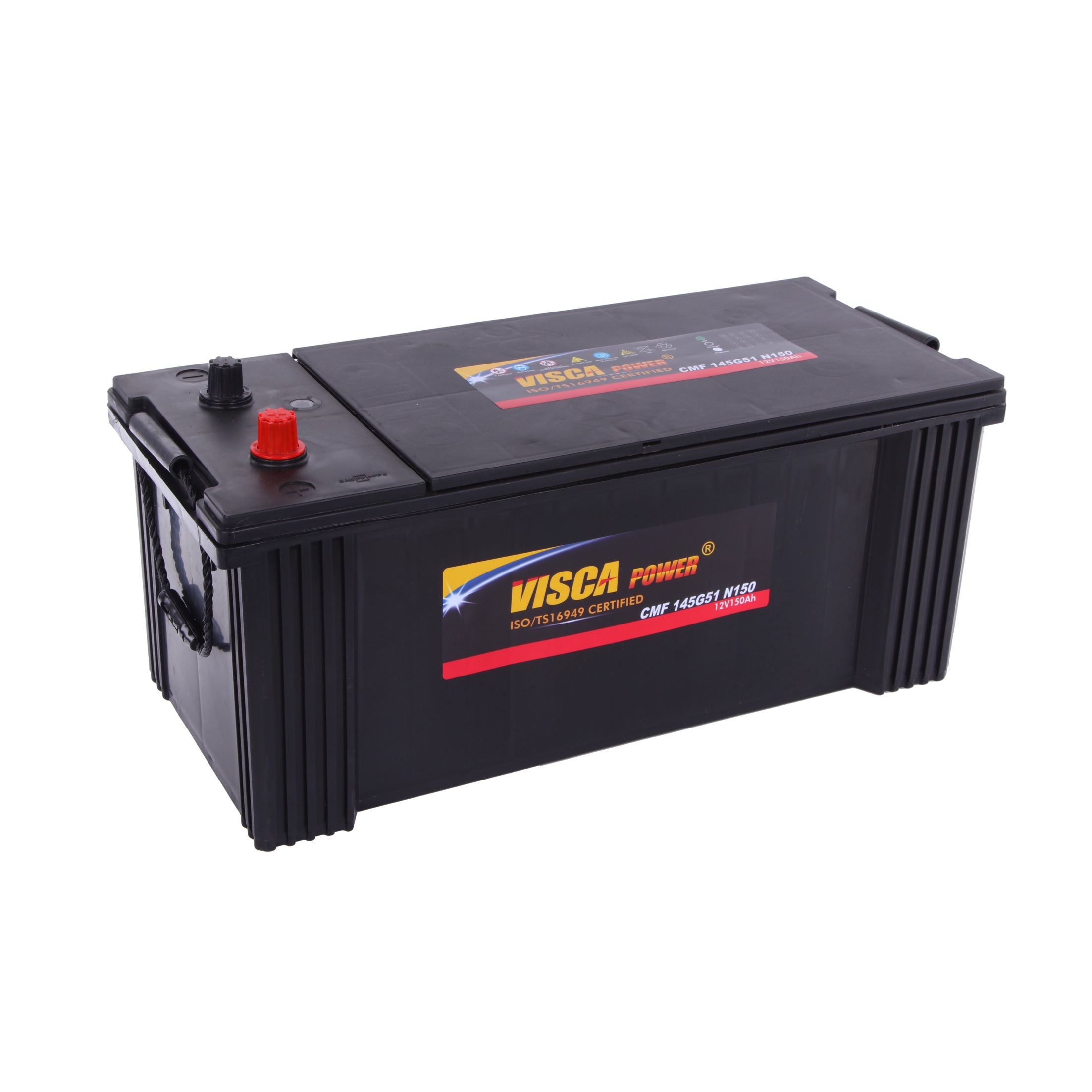 visca Batterie TN (+ -) 12V 150A Sans Entretien (50.7X22X23.5)cm VISCA —  Petite Vitesse